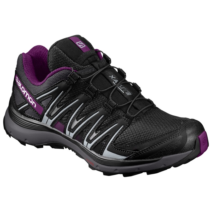 Salomon Singapore Womens Trail Running Shoes - XA LITE W Black/Purple | 74518-HJIM